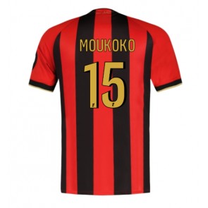 Billiga OGC Nice Youssoufa Moukoko #15 Hemmatröja 2024-25 Kortärmad